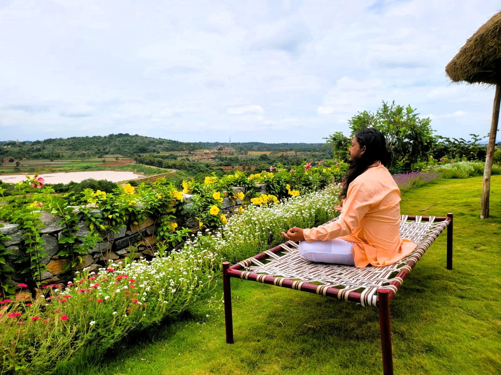 man meditating