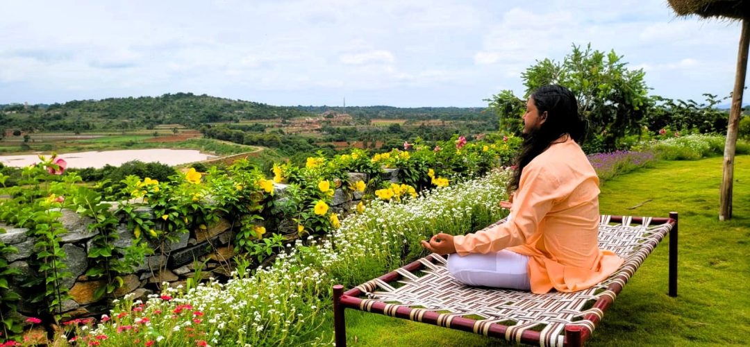man meditating